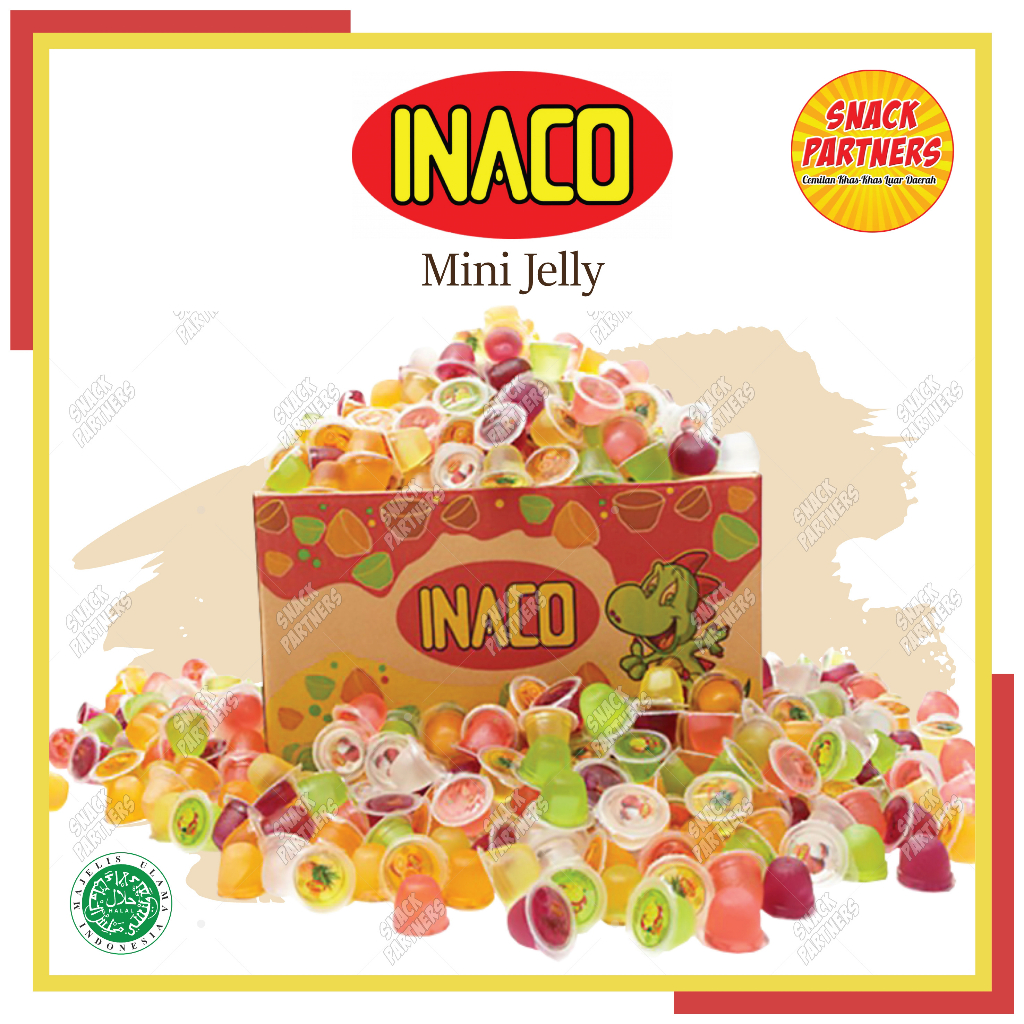 Jual Inaco Mini Fruit Jelly Juice Repack Kiloan Gr Jeli Agar Buah