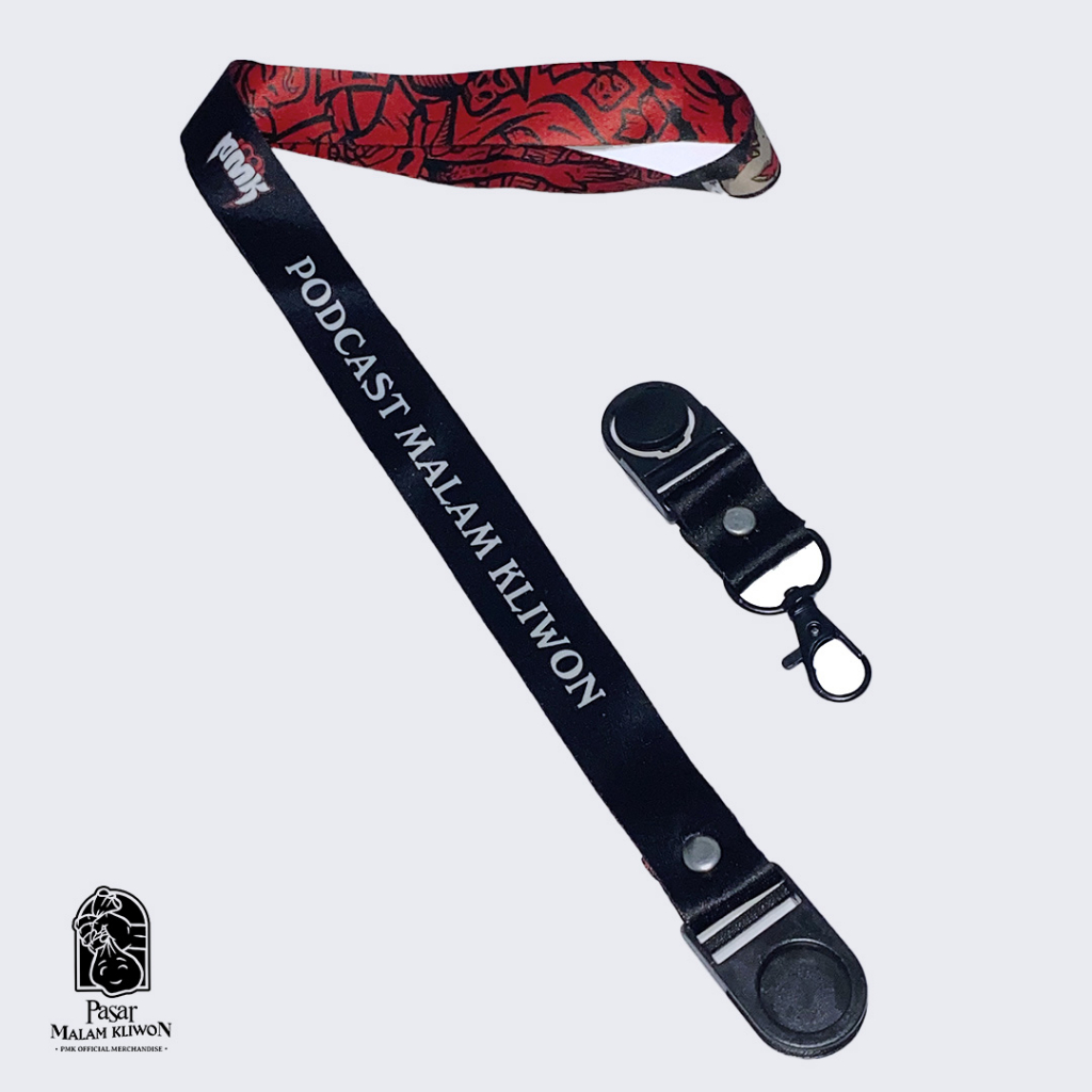 Jual Lanyard PMK | Lanyard Podcast Malam Kliwon | Sticker Set | Shopee ...