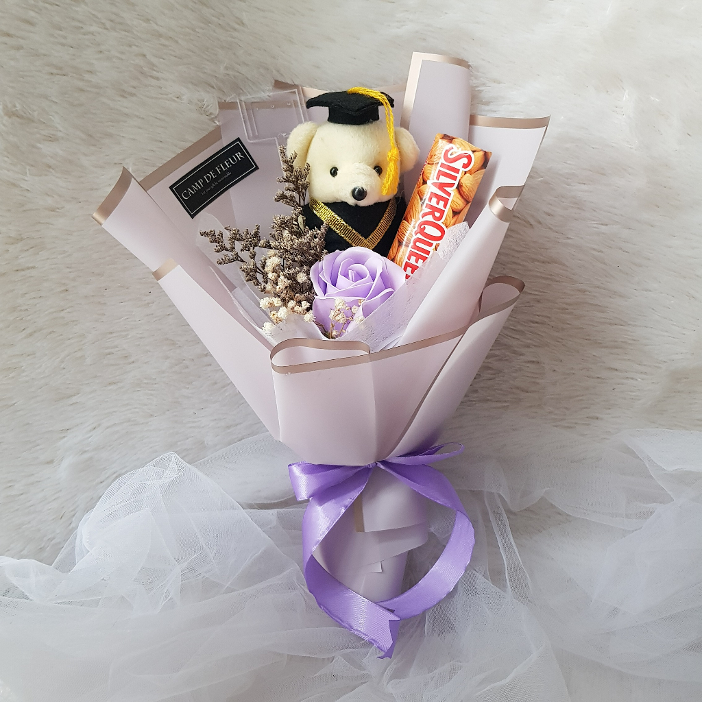 Promo Buket Wisuda Coklat Ferrero - Buket Bunga Boneka Wisuda