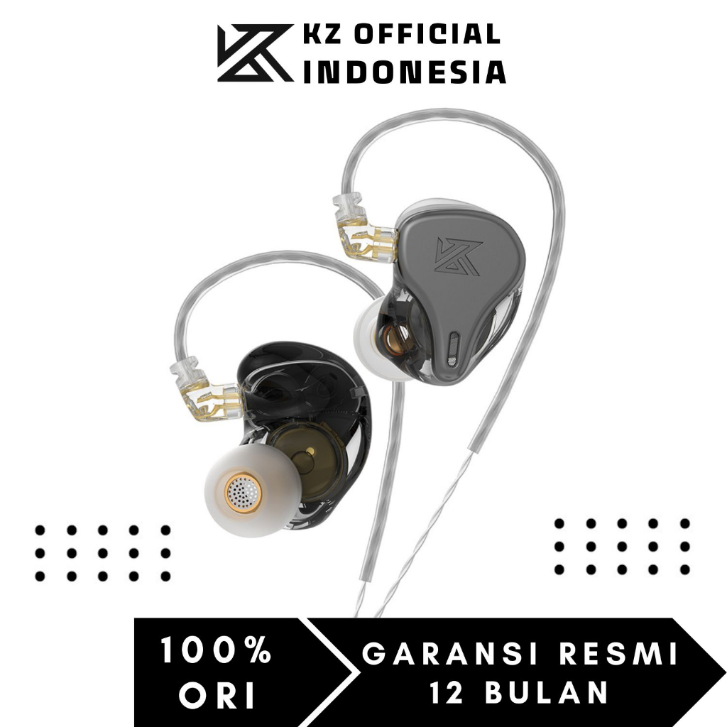 Jual Earphone KZ x HBB DQ6s BassHead Triple Driver Earphone with MIC