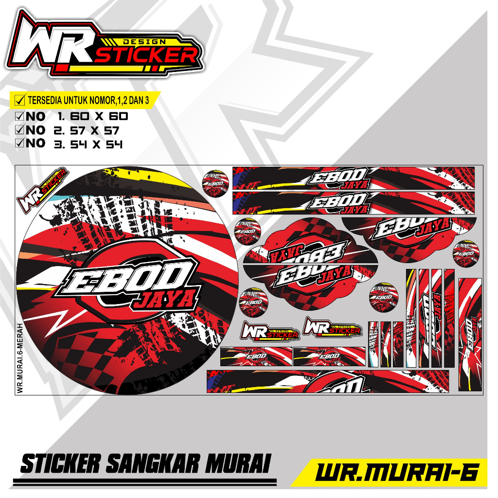 Jual Stiker Dekal Sangkar Burung Murai - Sticker Decal Kandang Burung ...