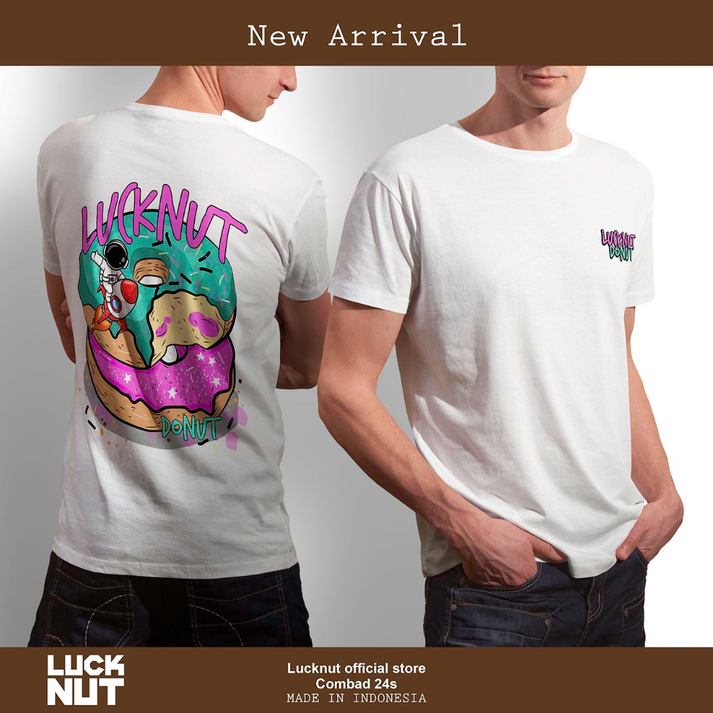 Jual LUCKNUT Kaos - donut not space wear | Shopee Indonesia