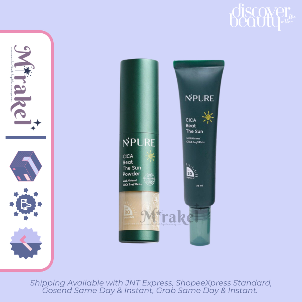 Jual N'Pure NPure Cica Beat The Sun Powder 5gr | Cream SPF 50 PA ...