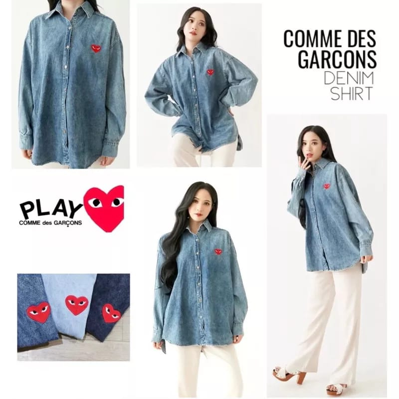 Comme des garcons shop play denim jacket