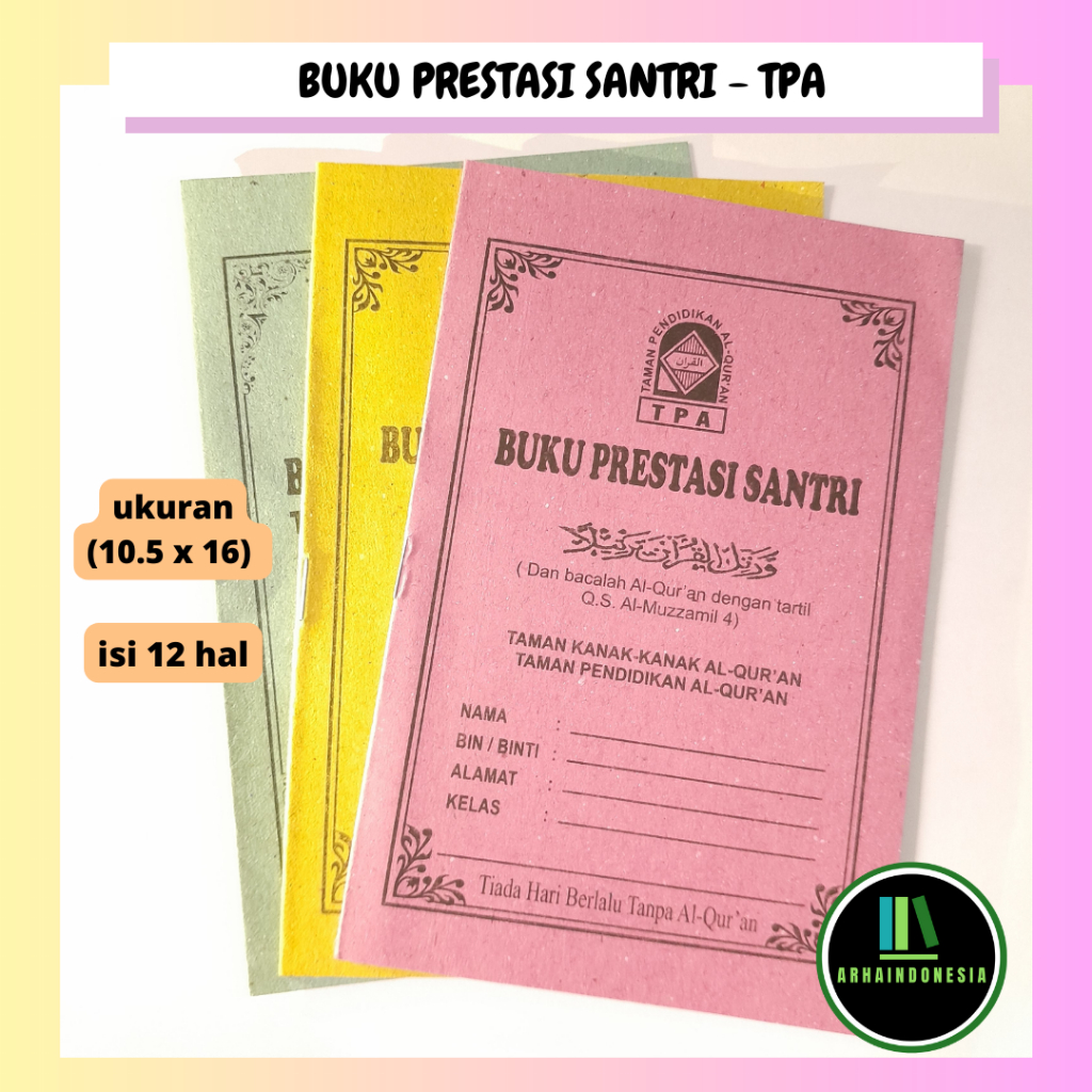 Jual Buku Prestasi Santri TPA/TPQ (isi 10 Buku) | Shopee Indonesia