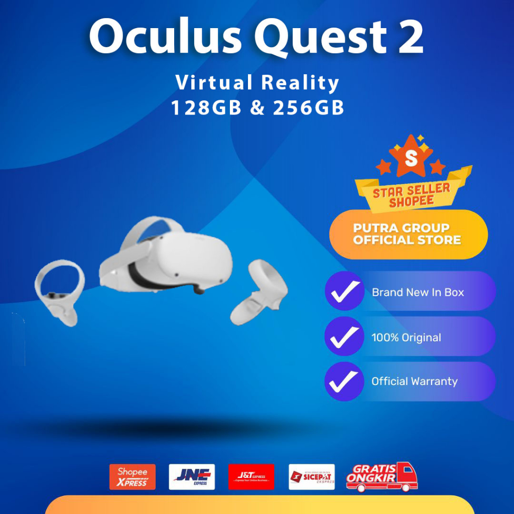 Jual Oculus Quest 2 128GB 256GB Advanced AllinOne VR Virtual Reality