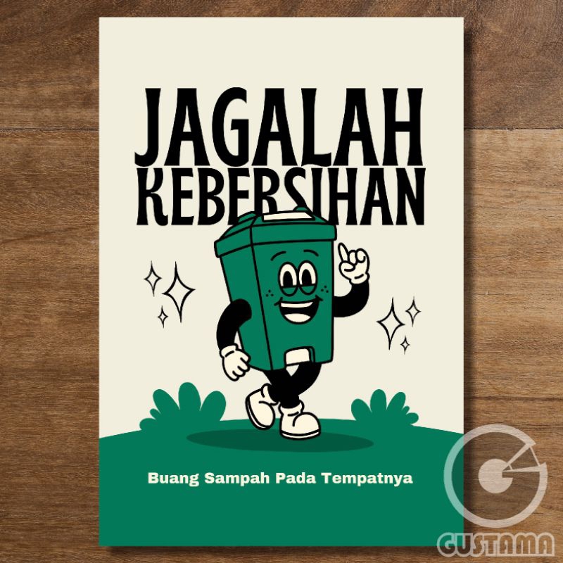 Jual Poster Jagalah Kebersihan Buang Sampah Pada Tempatnya A3 Shopee