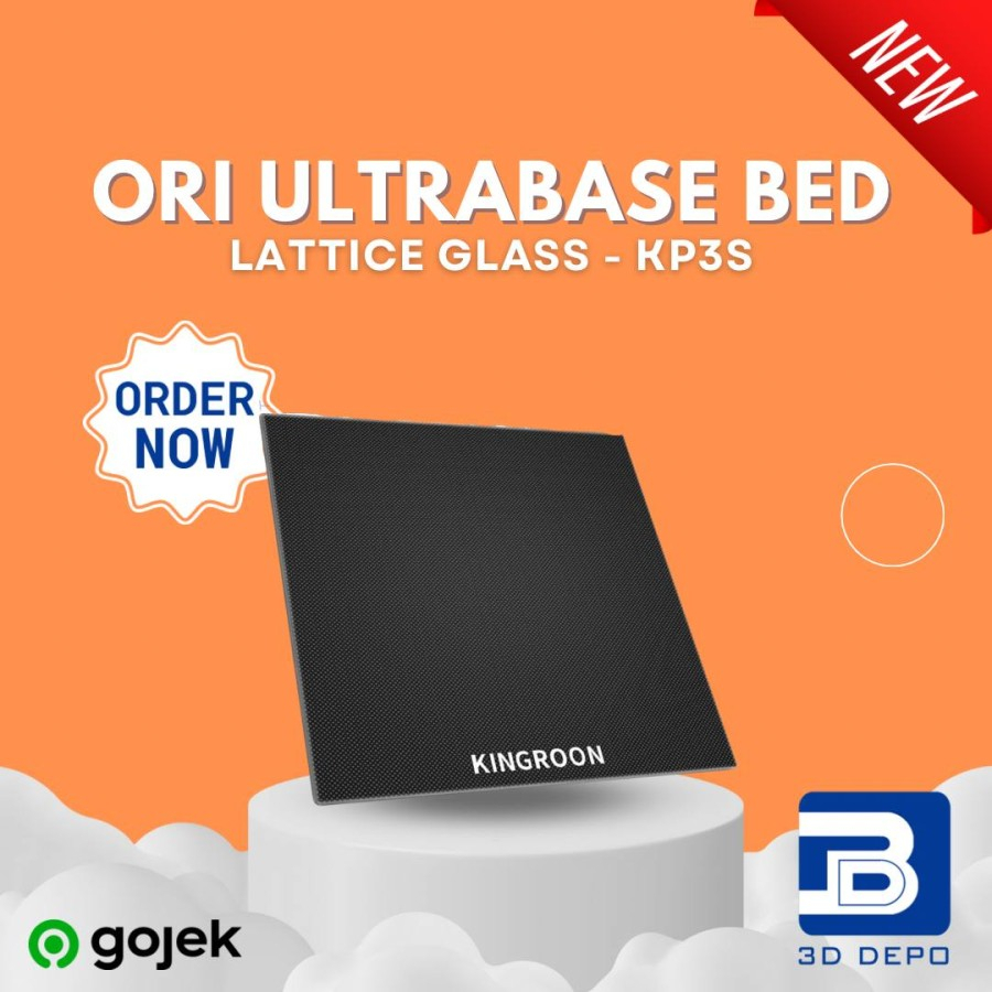 Jual Original Kingroon KP3S Ultrabase Bed Lattice Glass Build Platform ...