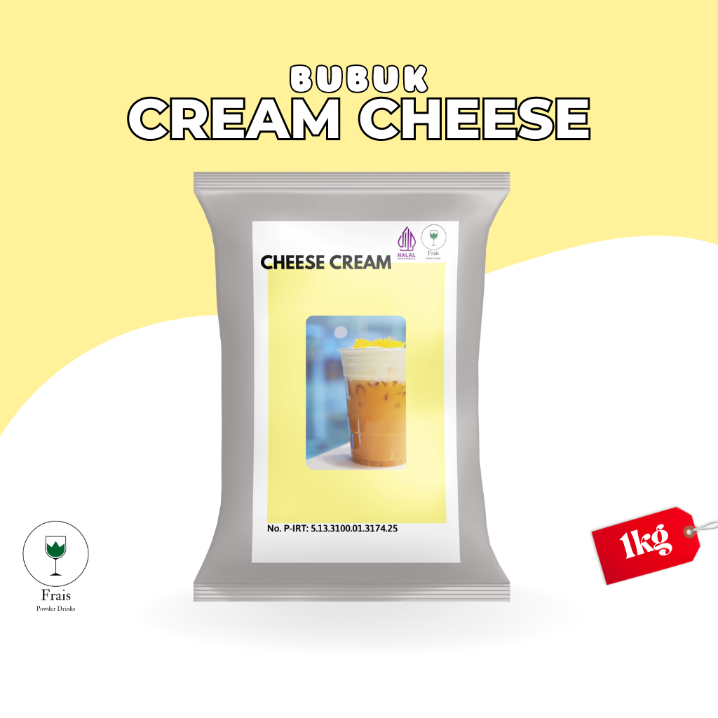 Jual CREAM CHEESE POWDER 1KG / TOPPING MINUMAN KEKINIAN / TOPPING CREAM