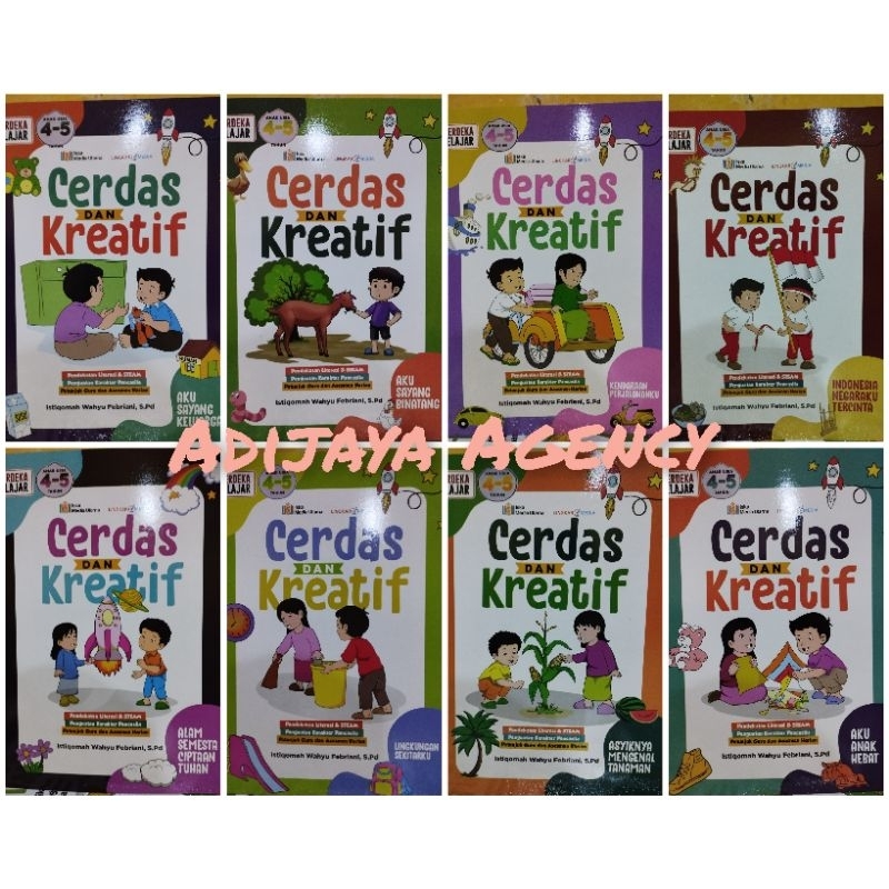 Jual Buku Paket Isi 8 - Cerdas Dan Kreatif TK A TK B Kurikulum Merdeka ...