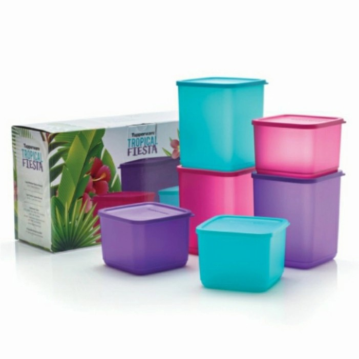Jual Tupperware Original Tropical Fiesta Wadah Snack Dan Makanan ...