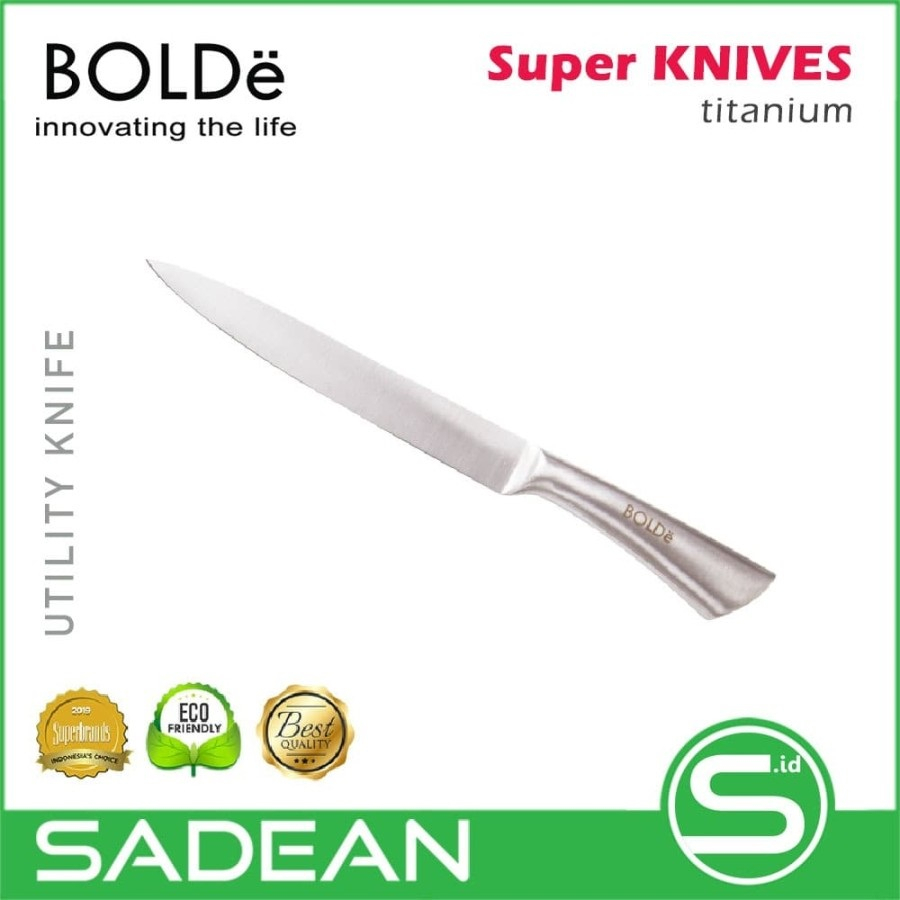 Jual Pisau Dapur Kecil Bolde Super Knives Titanium Utensil Utility