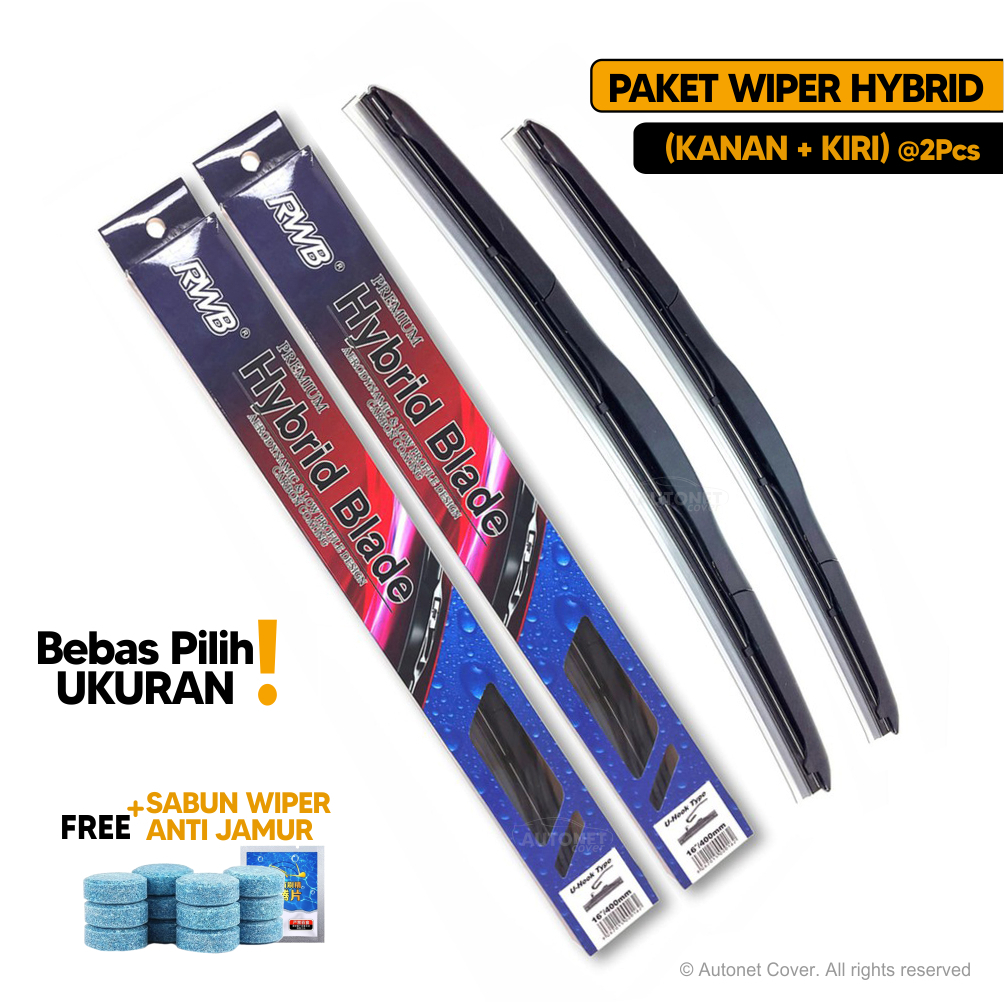 Jual Wiper Mobil Hybrid Blade Rwb Sepasang Avanza Innova Brio Sigra