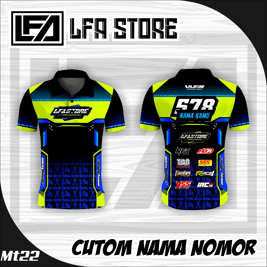 Jual KAOS JERSEY KERAH JERSEY RACING CUSTOM TERBARU JERSEY BENGKEL ...