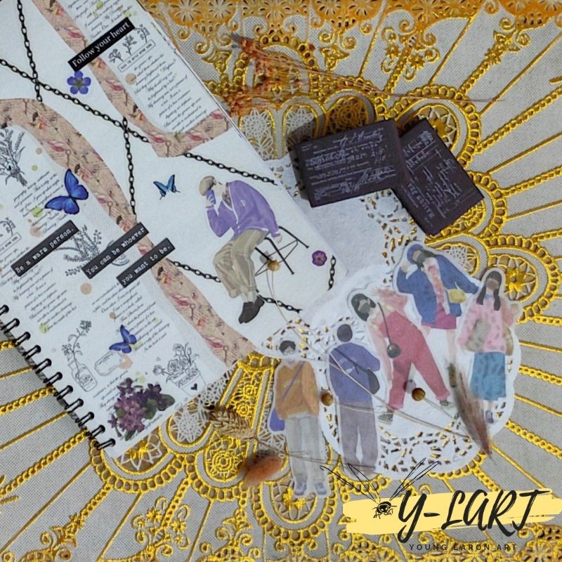 Jual Daily Girl Boys Sticker Aesthetic Scrapbook Jurnal (10pcs