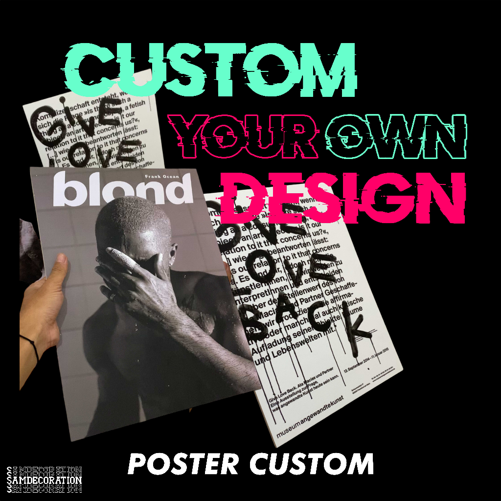 Jual poster kayu custom desain cetak sesuai desainmu hiasan dinding