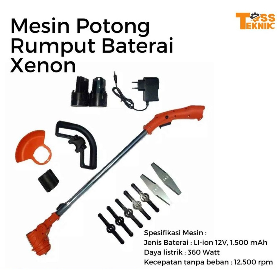 Jual Mesin Potong Rumput Baterai Volt Xenon Cdgt Cordless String Trimmer V Grass