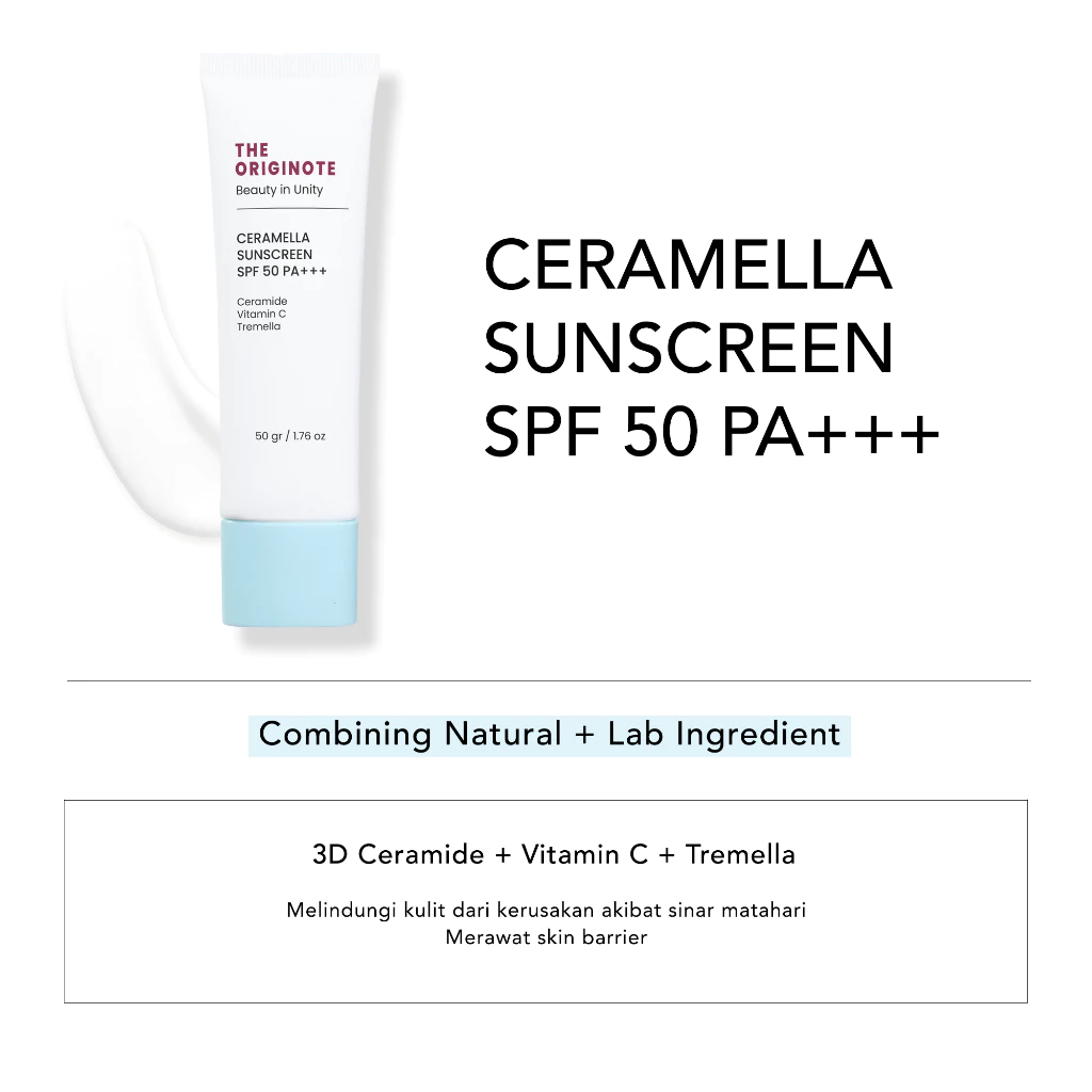 Originote Bundle Serum Hyalu-C dan Sunscreen Ceramella SPF 50 PA+++