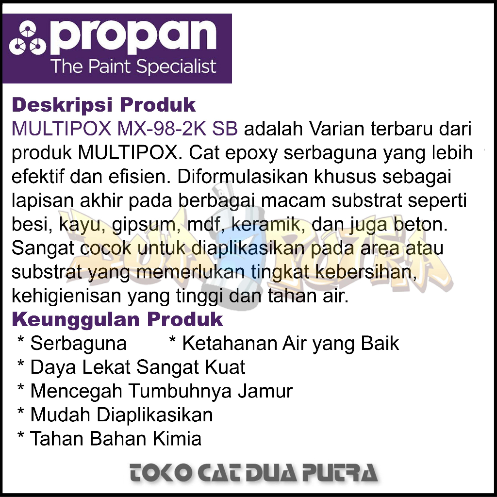 Jual Multipox MX-98 Cat Epoxy Serbaguna 1KG | Shopee Indonesia