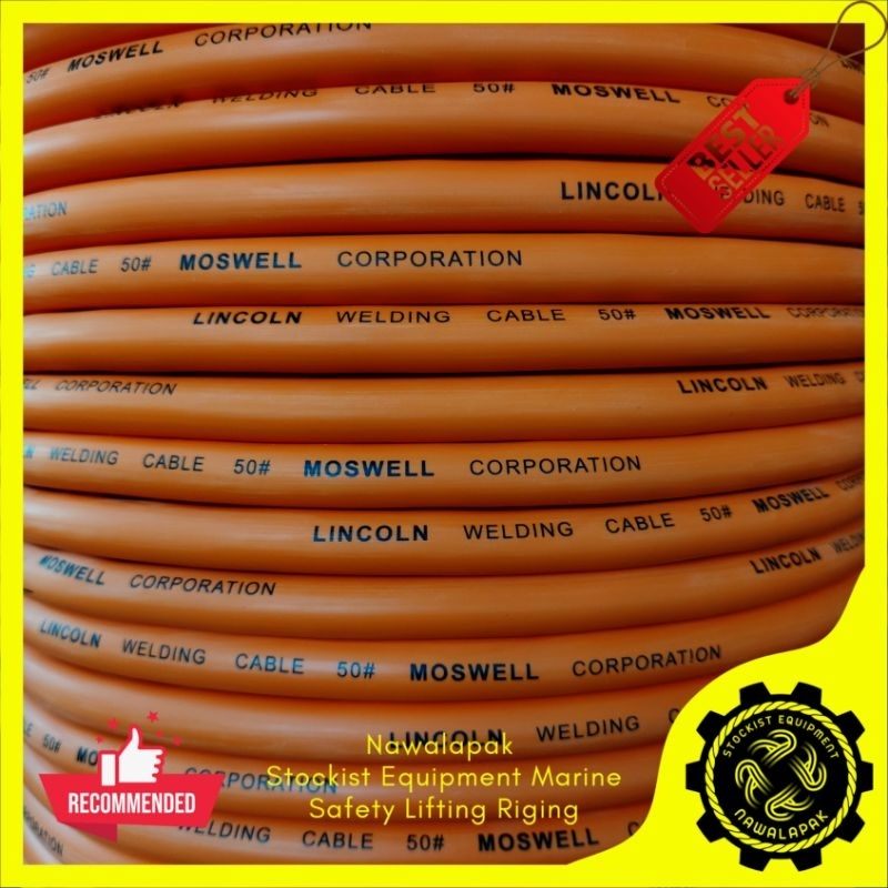 Jual Kabel Las 50mm Moswell Lincoln Australia / Welding Cable / Harga ...