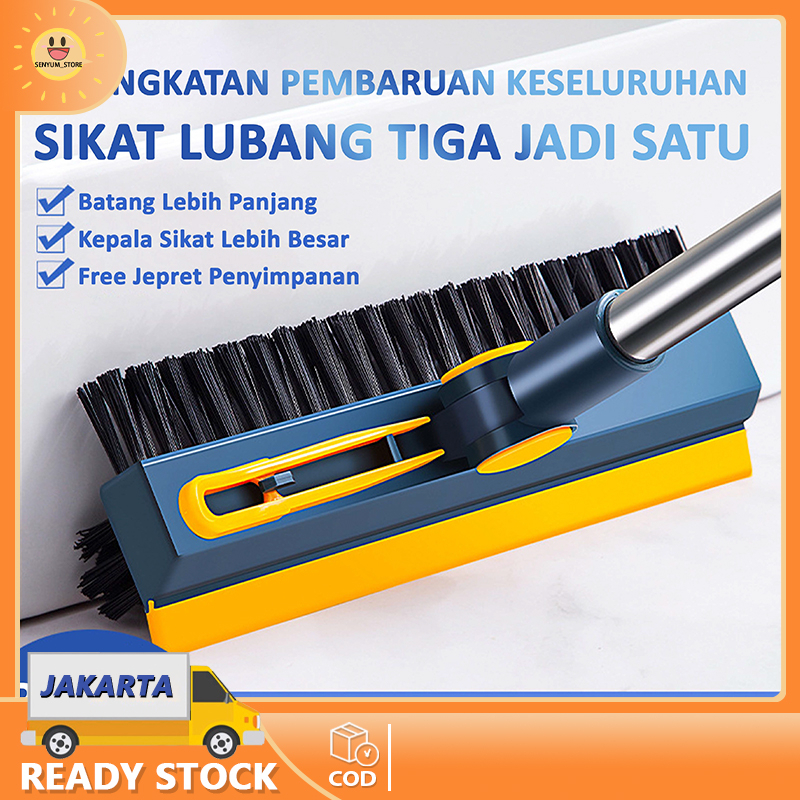 Jual Sikat Lantai Wiper 3in1 Pembersih Lantai Dinding Kamar Mandi