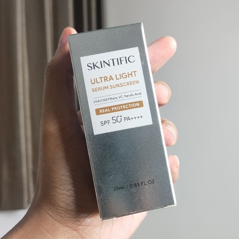 Jual NEW SKINTIFIC Sunscreen Ultra Light Serum SPF50 PA 25ml Shopee Indonesia