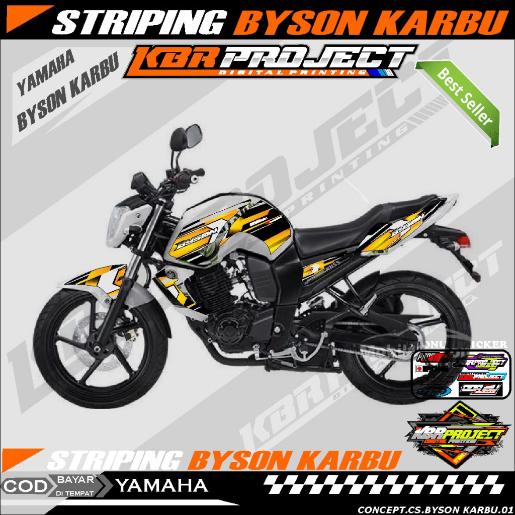 Jual BYSON KARBU STIKER MOTOR KEREN Striping Lis Variasi Stiker Motor ...