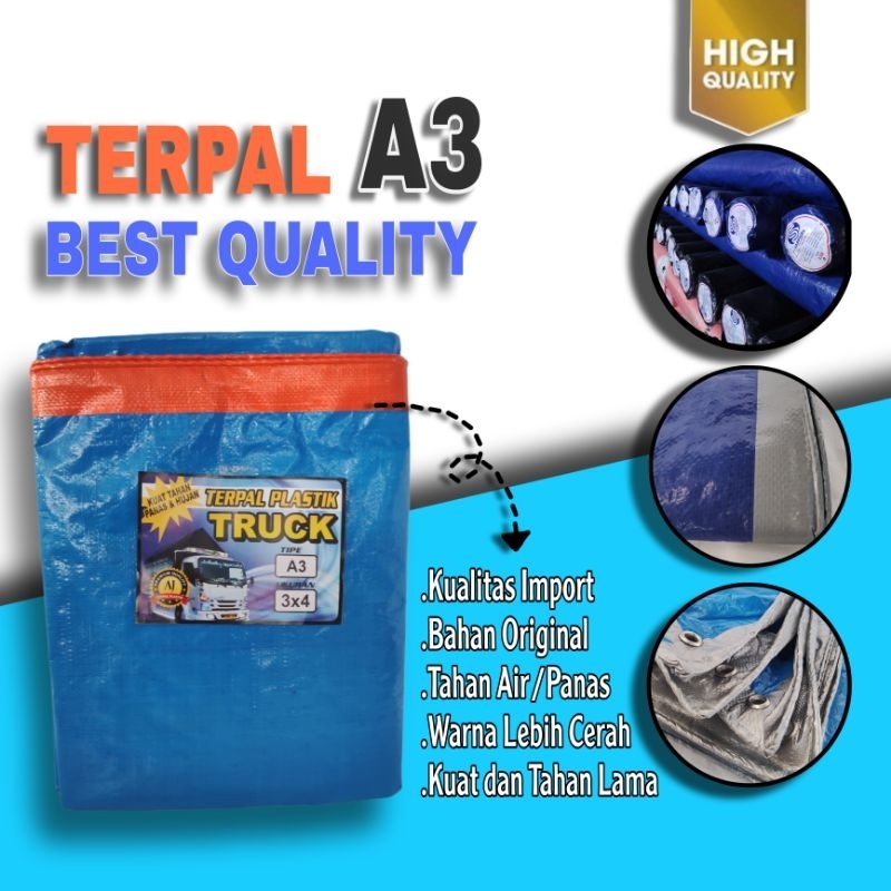 Jual TERPAL A3 UKURAN CUSTOM TERPAL PLASTIK/TERPAL TENDA/TERPAL TRUCK ...