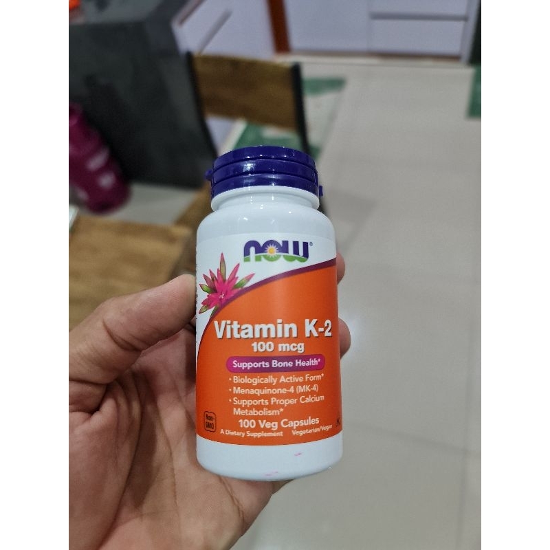 Jual Now Foods Food Vitamin K 2 K-2 K2 Vit K2 100 mcg 100mcg 100 Veg ...