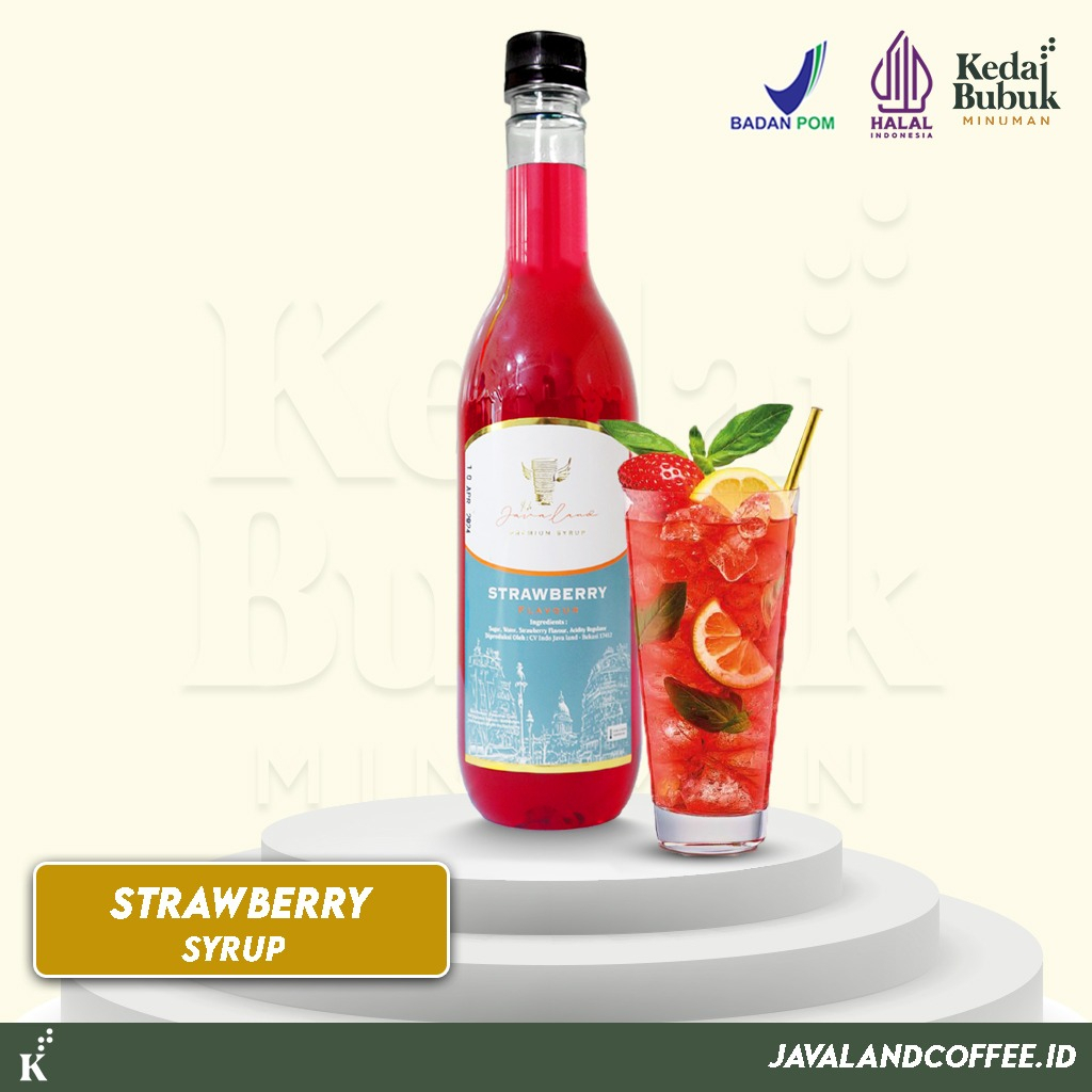 Jual Javaland Syrup / Sirup Rasa Strawberry 620ml - Premium | Shopee ...