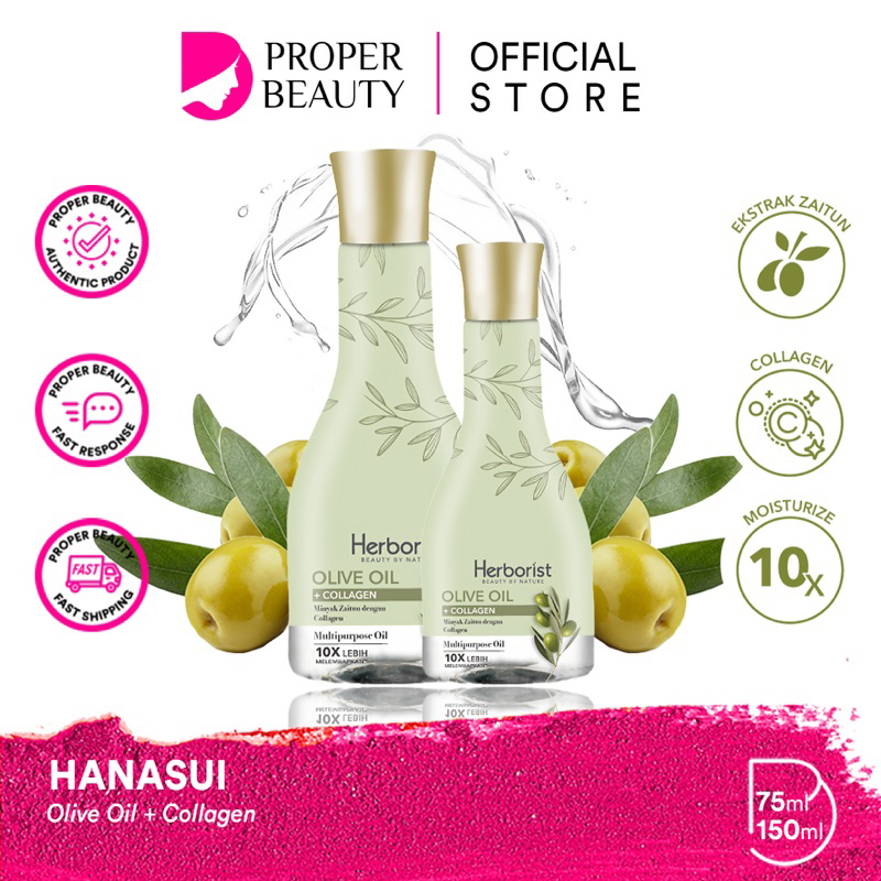 Jual HERBORIST Olive Oil + Collagen Indonesia / 75ml 150ml / Minyak