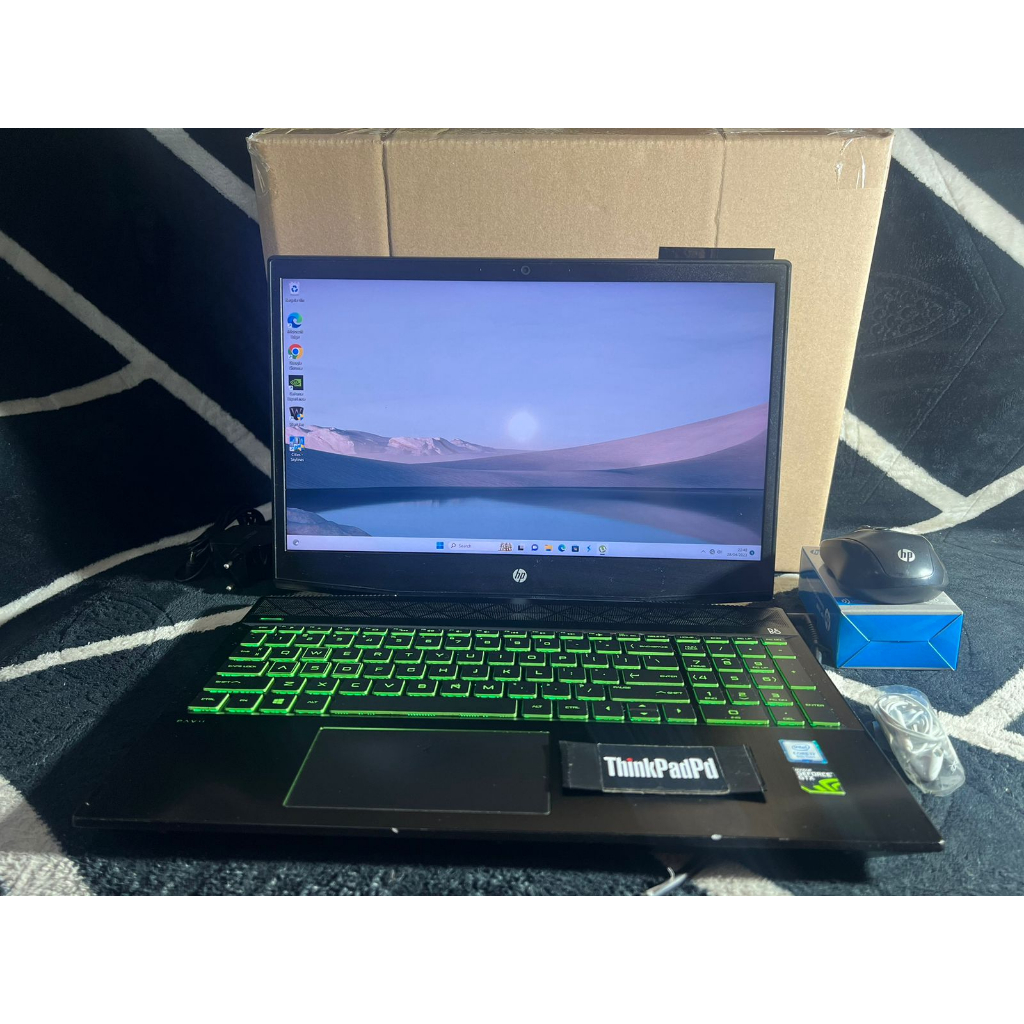 Jual Laptop Gaming Desain HP Pavilion Gaming 15 Core i7 8750H Nvidia Mulus Shopee Indonesia