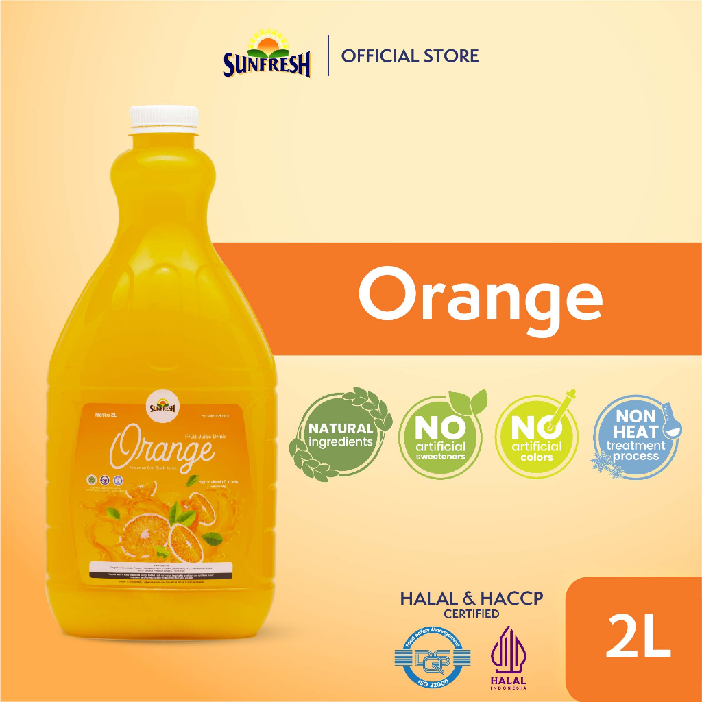 Jual Sunfresh Daily Orange Juice 2 Liter Mengandung Vitamin C - Jus ...