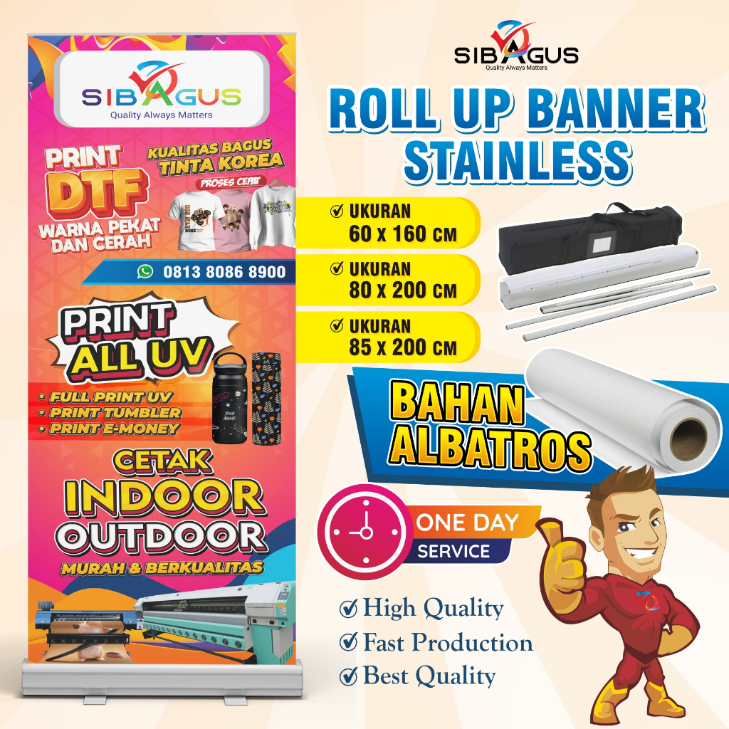 Jual Roll Up Banner Standing Banner Shopee Indonesia