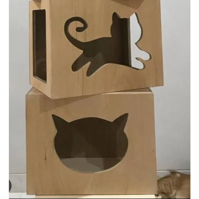 Jual Rumah Kucing Lompat Dinding - Kotak Kucing - Kandang Kucing - Tipe
