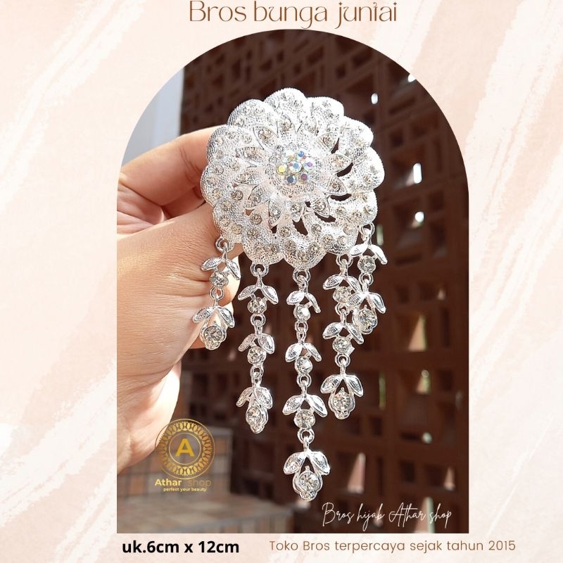 Jual Bros Kebaya Pengantin/Bross Besar/Bros Bunga Juntai /Bros Mewah ...