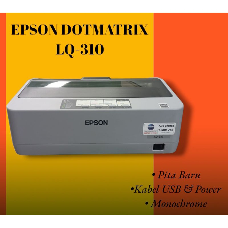Jual Printer Epson Lq310 Dotmatrix Printer Lq 310 Printer Kasir Epson Lq 310 Garansi Distributor 9037