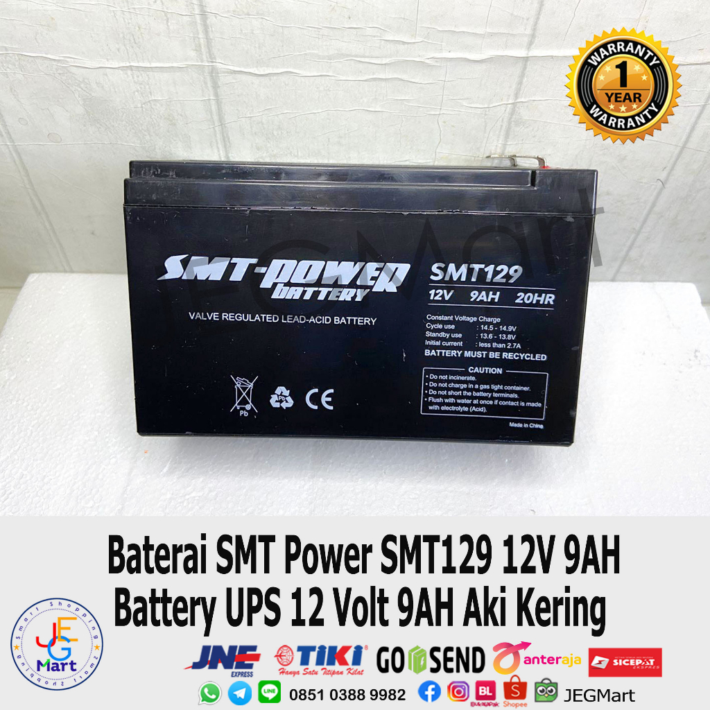 Jual Baterai Smt Power Smt V Ah Battery Ups Volt Ah Aki Kering Shopee Indonesia