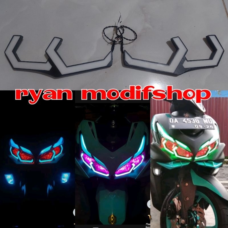 Jual Lampu Alis Lazy Eyes Hexagon Dan Lamborghini Aerox New Dan Aerox