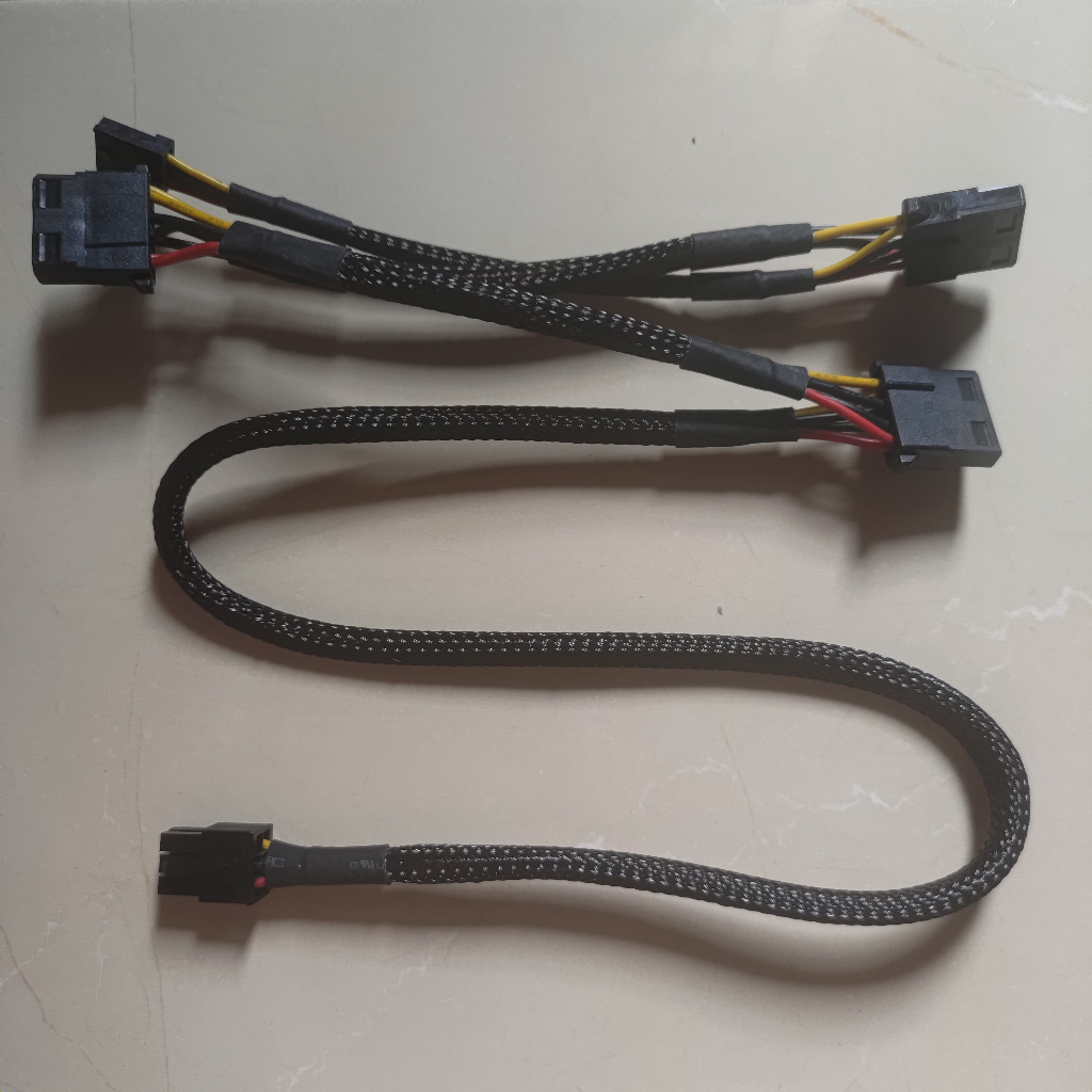 Jual Kabel Modular 6 pin to Molex 4 Fan PWM Cable | Shopee Indonesia