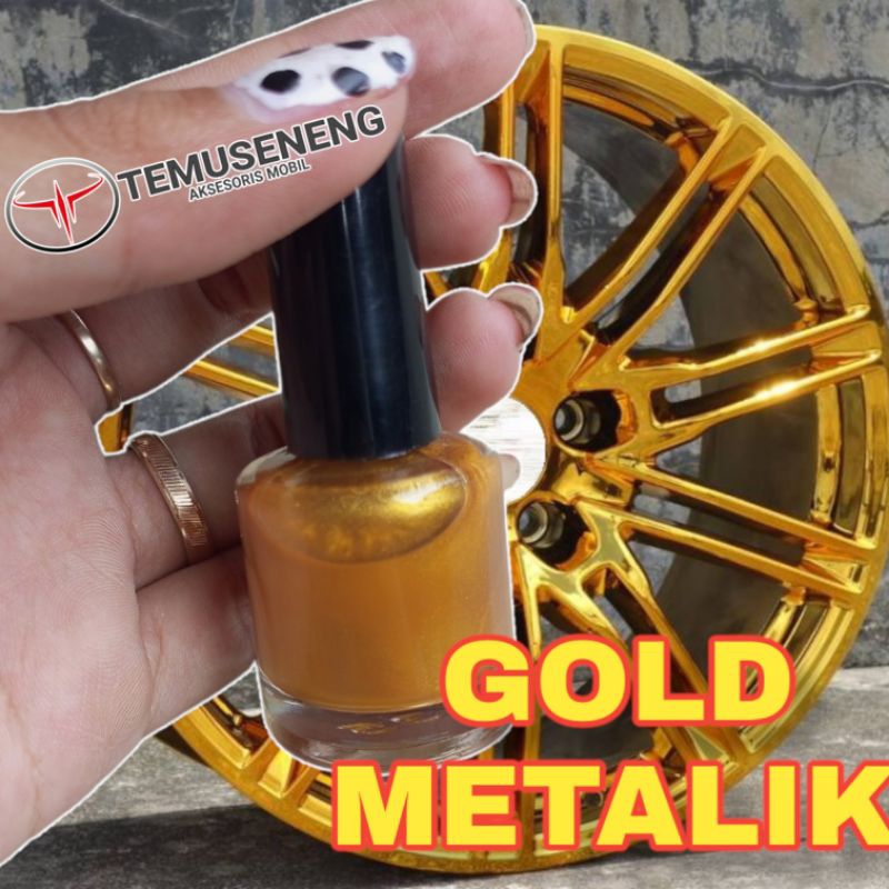 Jual Cat Oles Gold Metallic Emas Metalik Cat Motor Mobil Velg Dll Permanen Paint Remover
