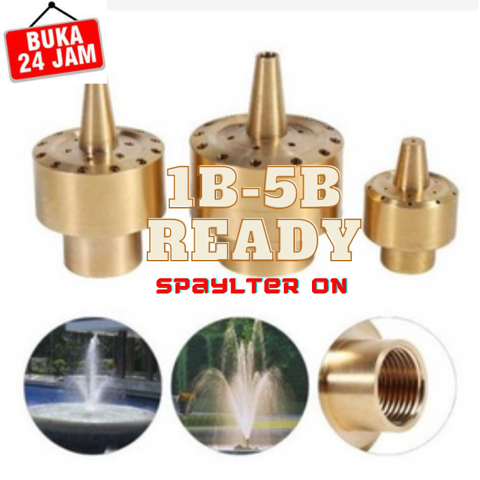 Jual TEBARU NOZZLE AIR MANCUR TIPE KOLOM 1/4 1/2 3/4 INCI WARNA BRASS