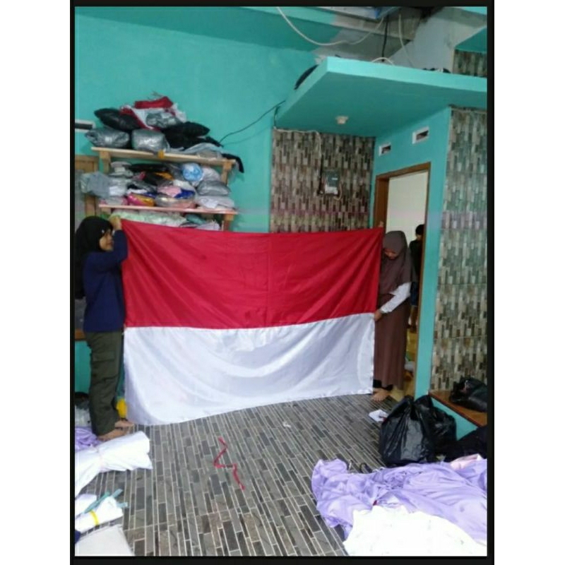 Jual Bendera Merah Putih Ukuran Jumbo Lebar Cm X Panjang Cm Bendera Indonesia Shopee