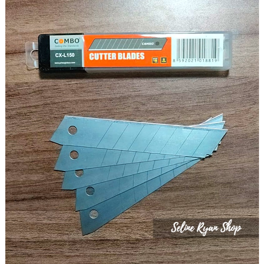 Jual 1 PACK 5 PCS Refill / Isi Cutter Besar COMBO 18mm | Shopee Indonesia