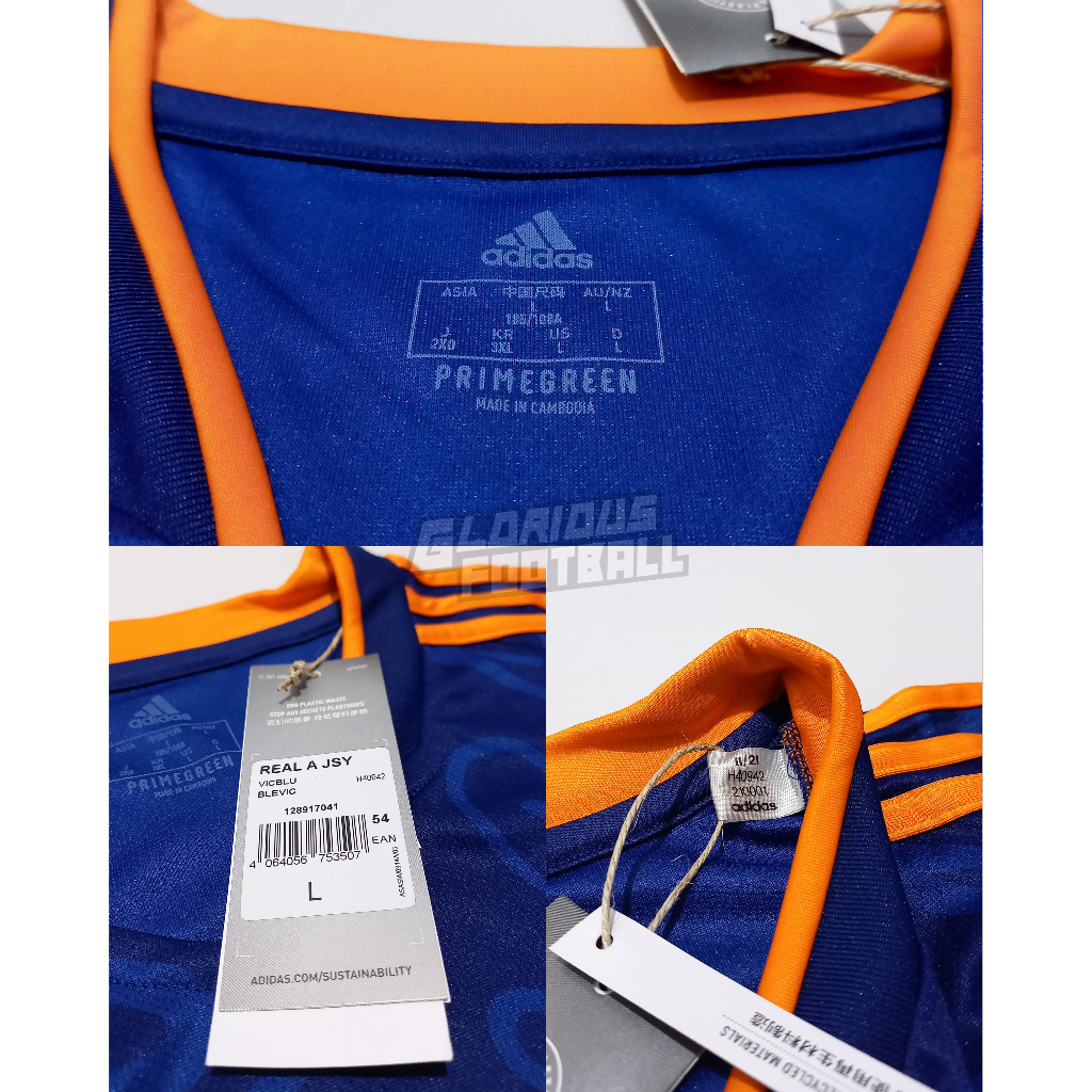 Jual Jersey Original Real Madrid Away 2021/2022 BNWT - H40942 | Shopee ...