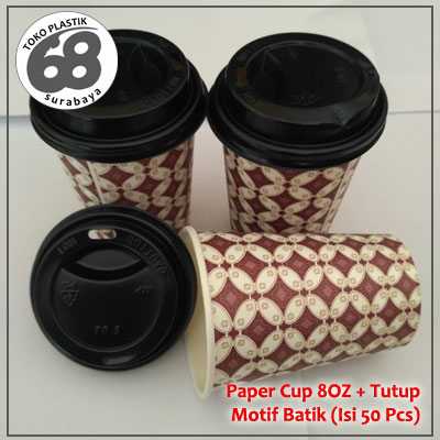 Paper Cup 8 Oz Motif
