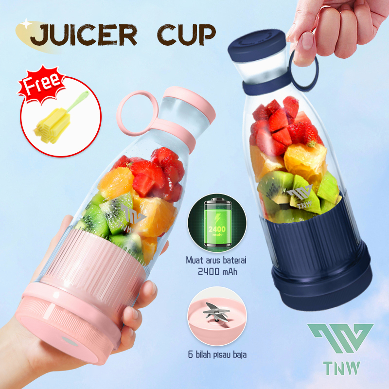 Jual TNW Juicer Blender Portable Mini Juicer Cup 6 Pisau Blender Kapsul