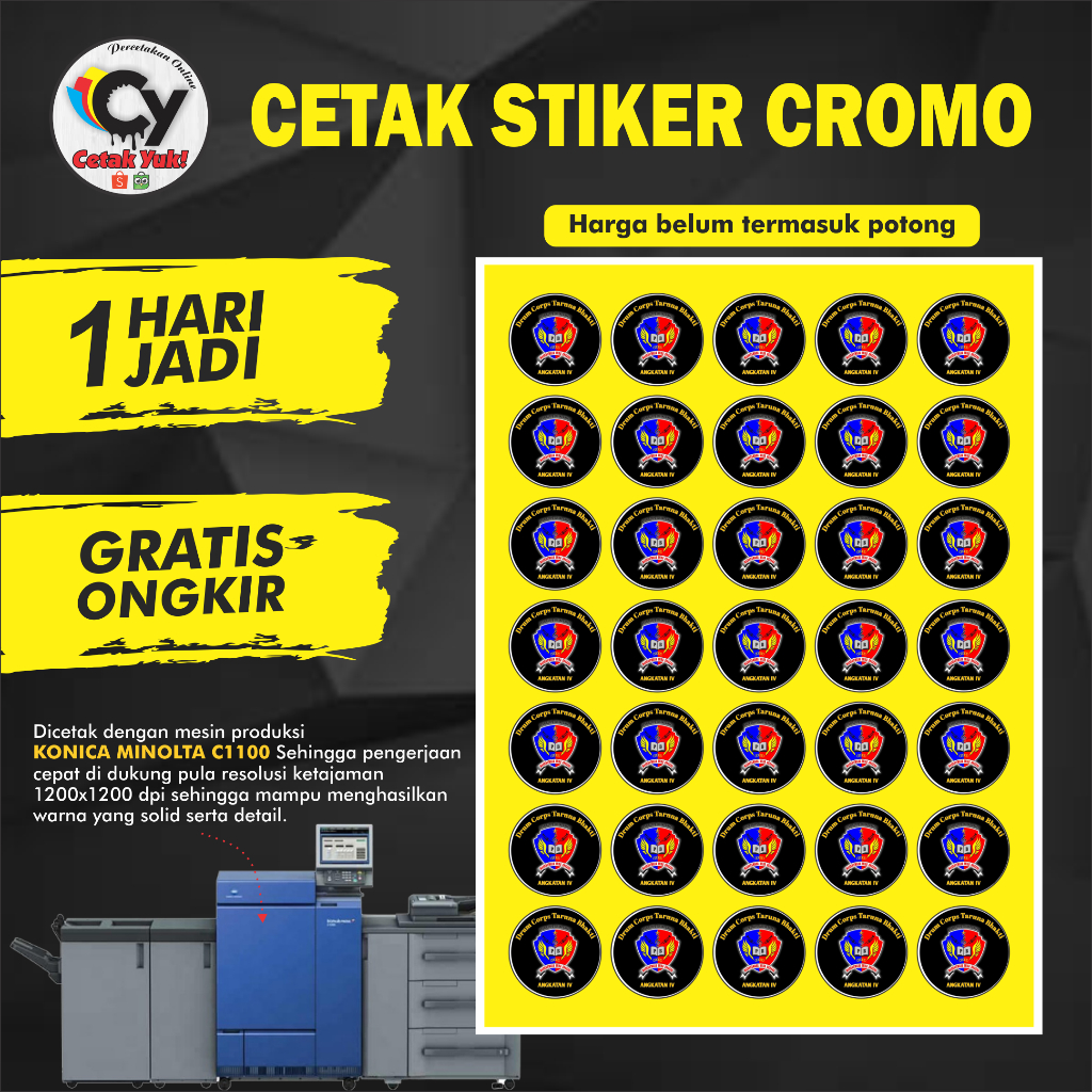 Jual Cetak Stiker Kromo A Print Stiker Cromo Cetak Stiker Bontak