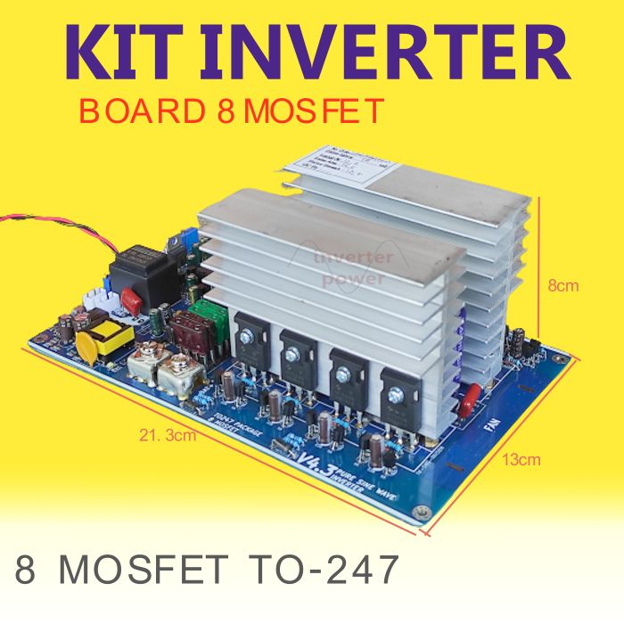 Jual Inverter Low Frekuensi 8 MOSFET DC To AC 220v Frequency psw ...
