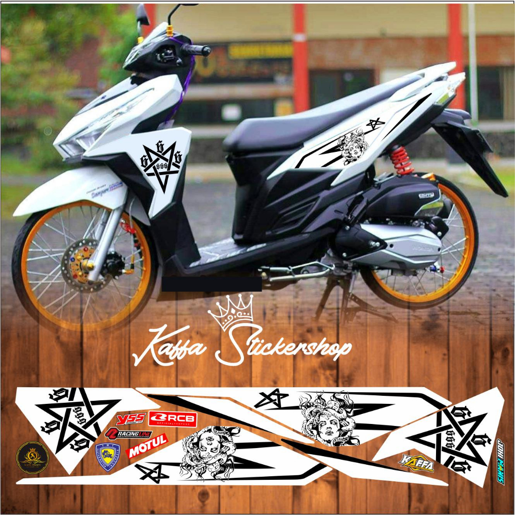 Jual Striping Sticker Variasi Vario Led 125 - 150 Stiker Motif Decal